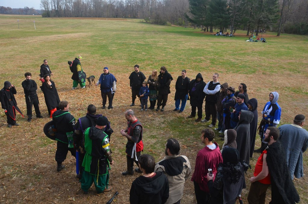 New Player Orientation at Bellum Aeternus I.  Photo by Steve Messick.